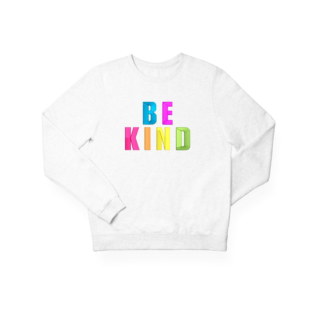 Be Kind 3D Puff Embroidery Sweatshirt | Clothing | The Kindness Cause