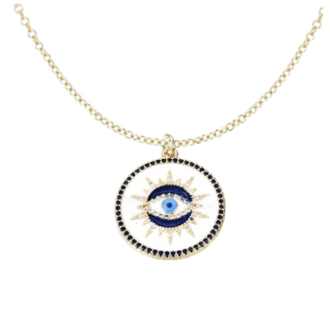 Evil Eye Protection 16K Gold Plated Pendant Necklace | Jewelry & Watches | The Kindness Cause