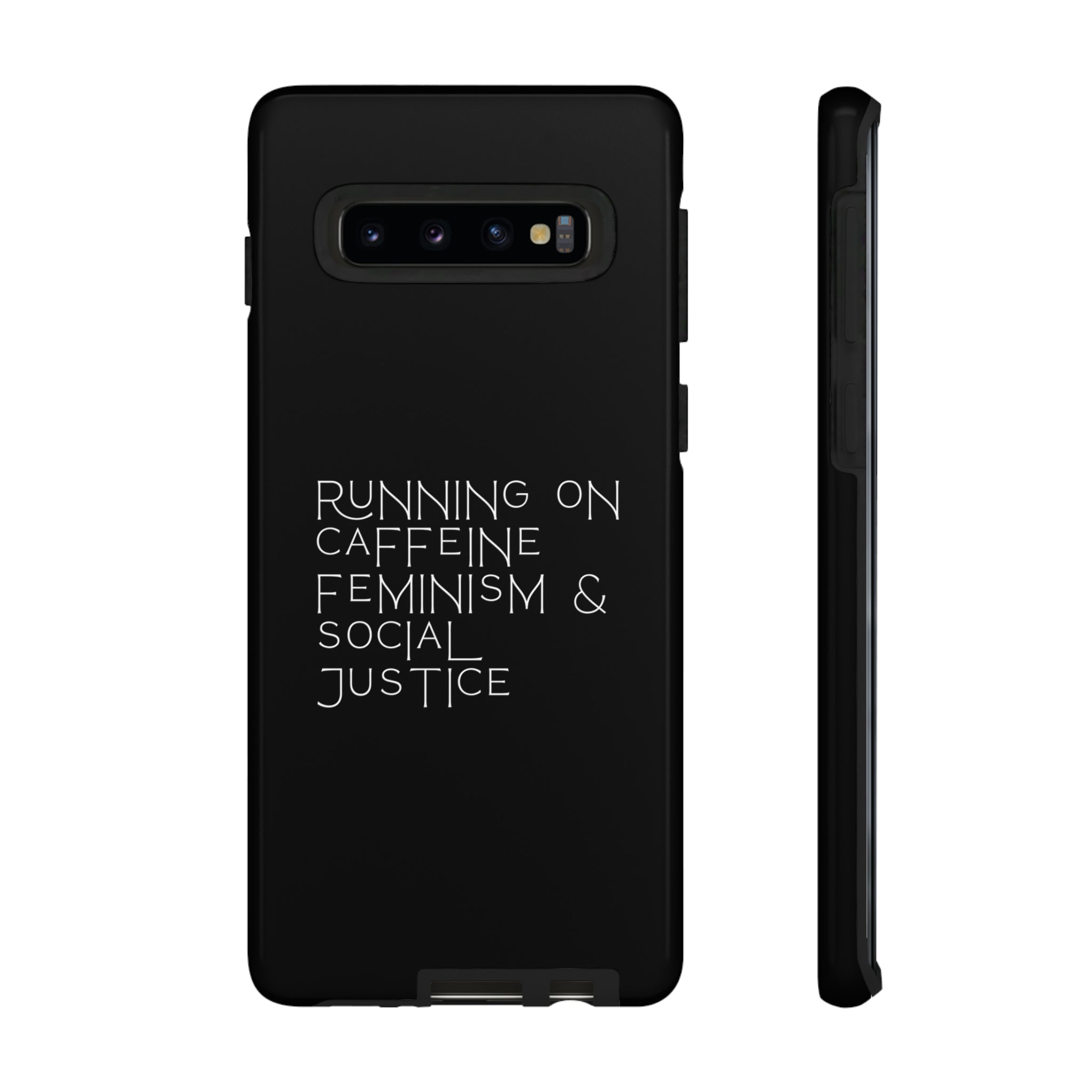 Running on Caffeine Feminism & Social Justice Double Layer Phone Cases