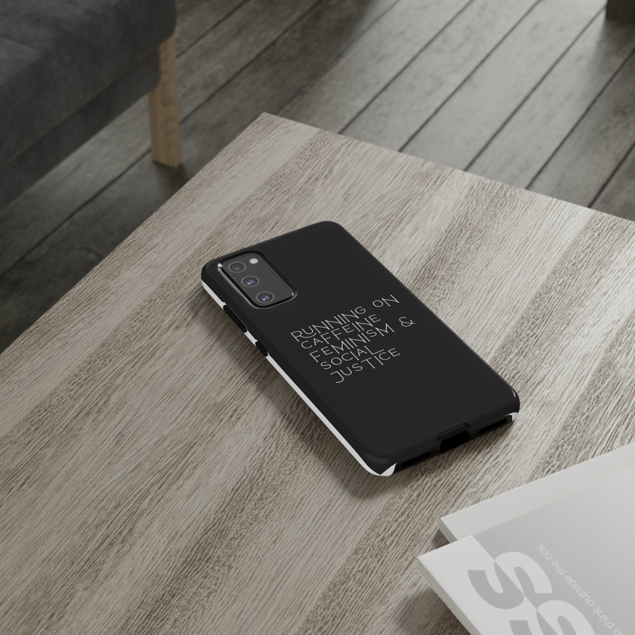 Running on Caffeine Feminism & Social Justice Double Layer Phone Cases