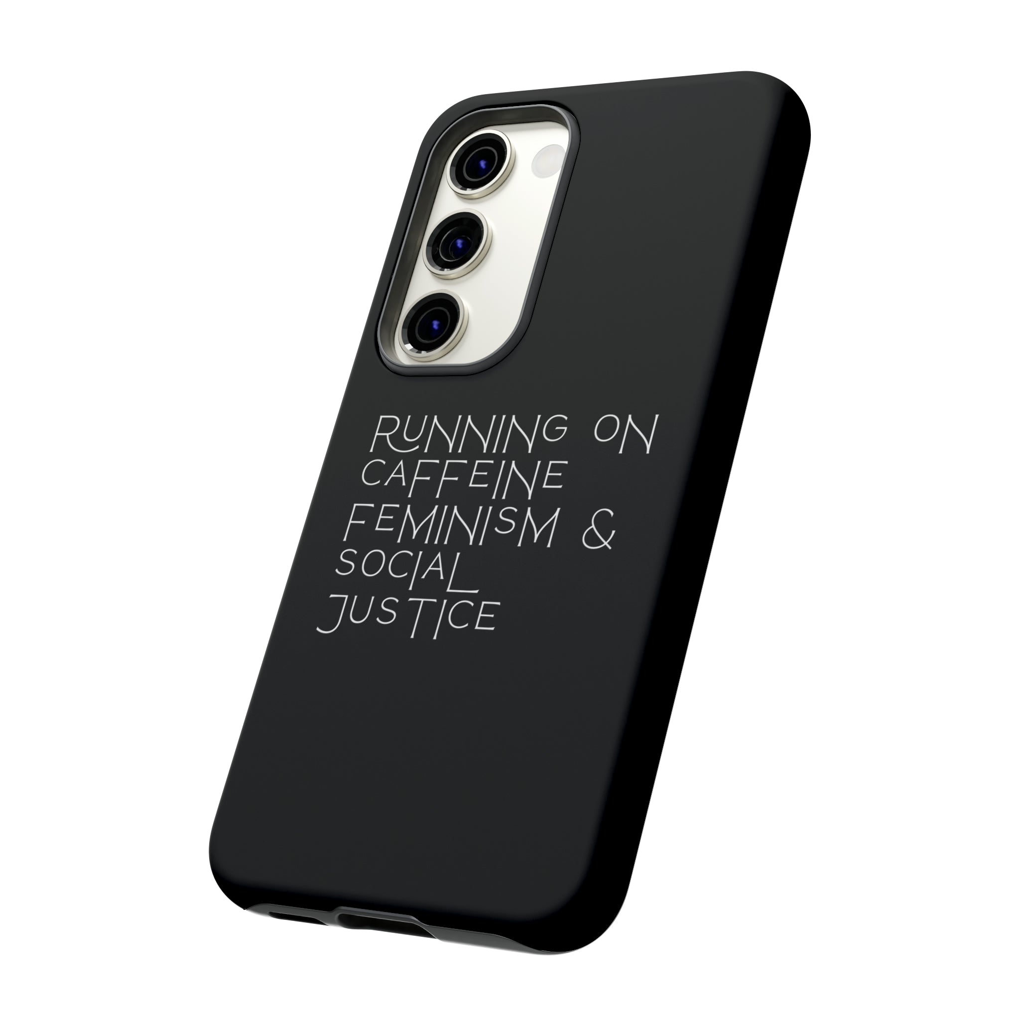 Running on Caffeine Feminism & Social Justice Double Layer Phone Cases