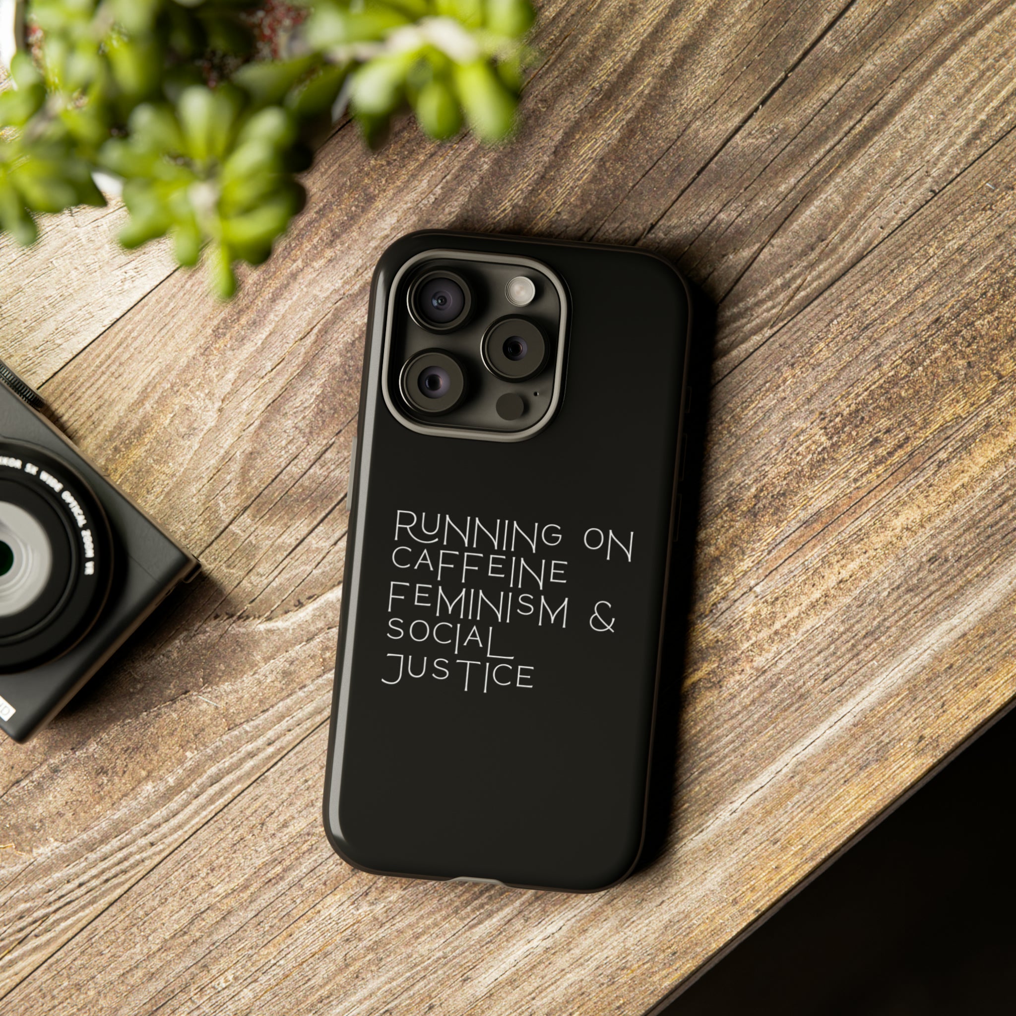 Running on Caffeine Feminism & Social Justice Double Layer Phone Cases