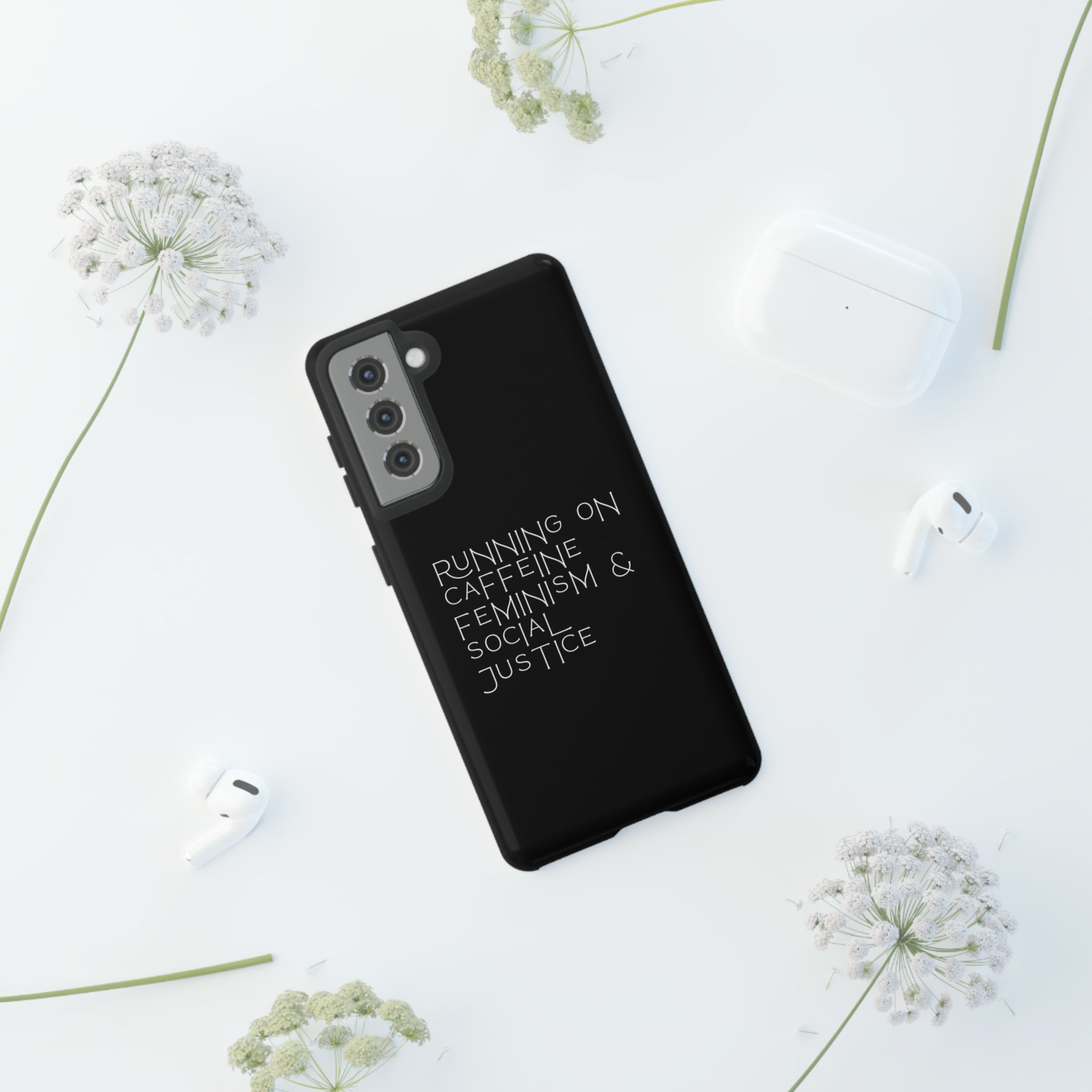 Running on Caffeine Feminism & Social Justice Double Layer Phone Cases