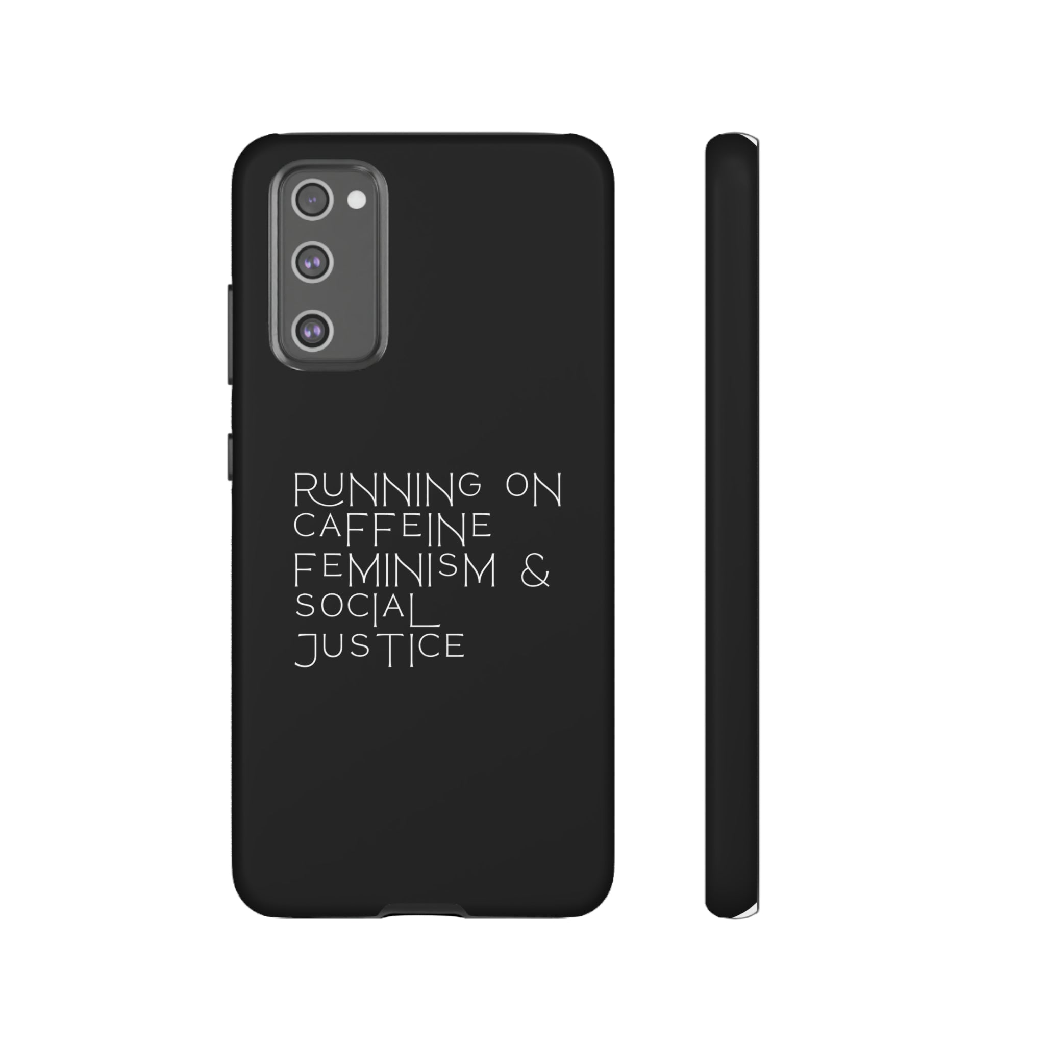 Running on Caffeine Feminism & Social Justice Double Layer Phone Cases