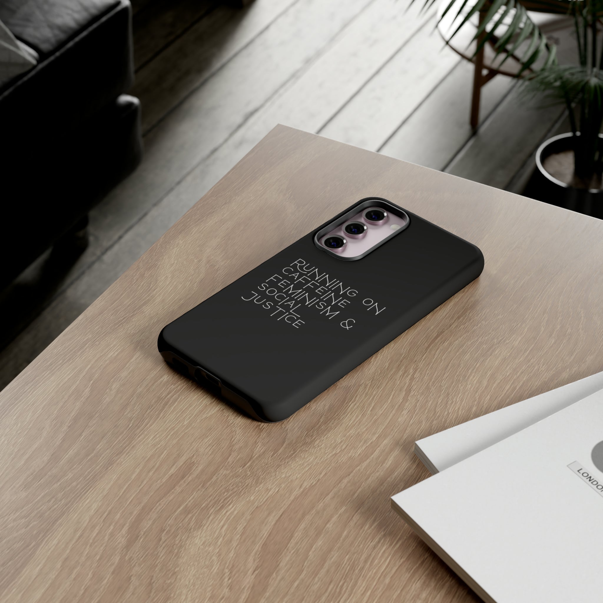 Running on Caffeine Feminism & Social Justice Double Layer Phone Cases