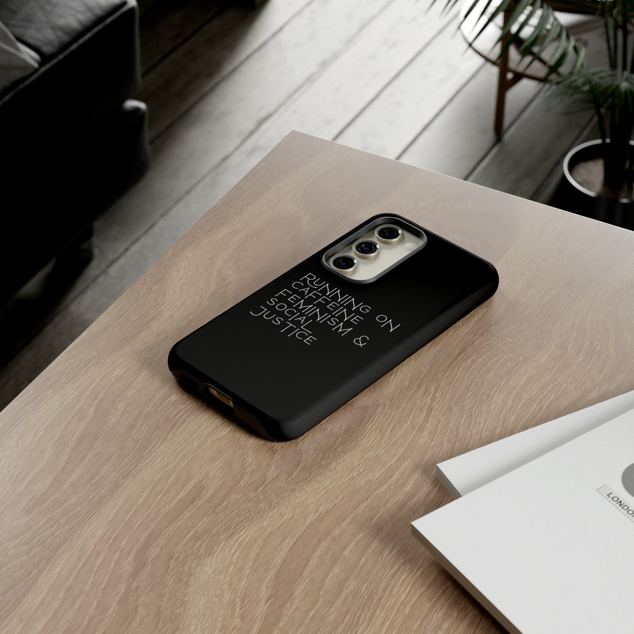 Running on Caffeine Feminism & Social Justice Double Layer Phone Cases
