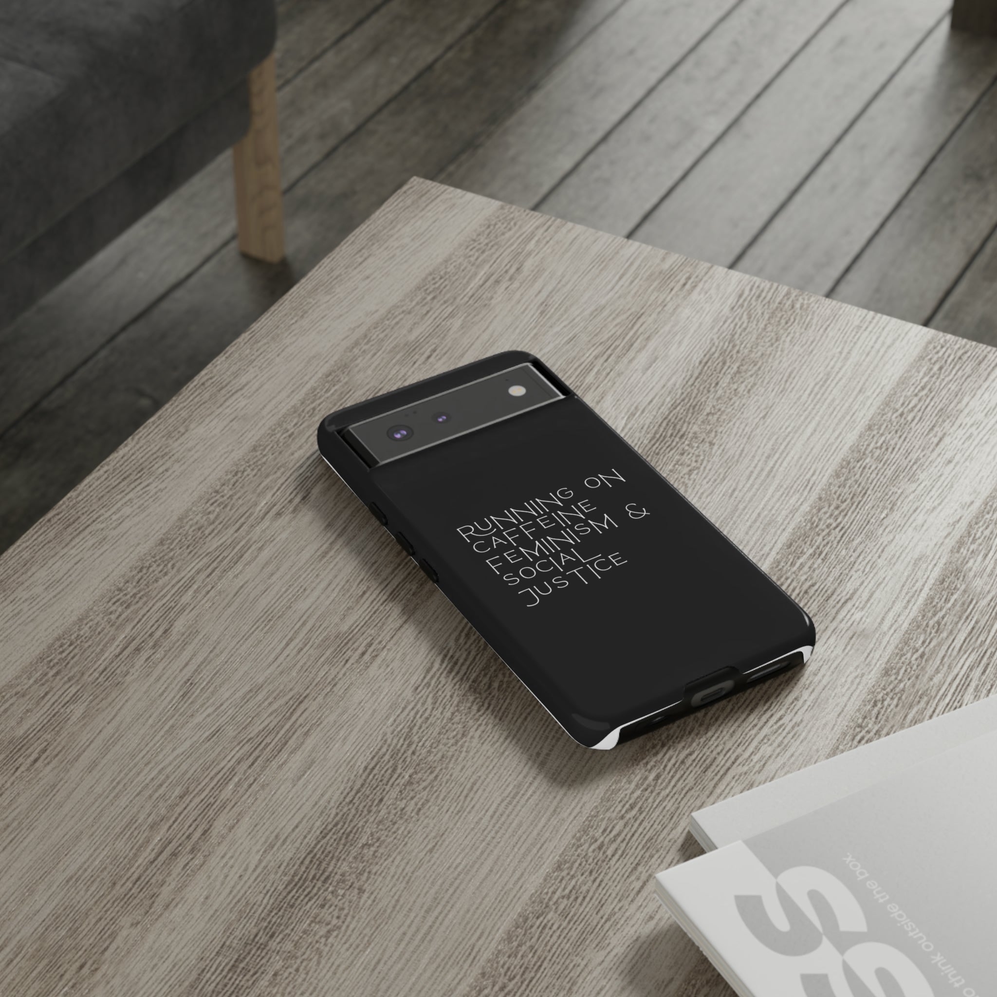 Running on Caffeine Feminism & Social Justice Double Layer Phone Cases