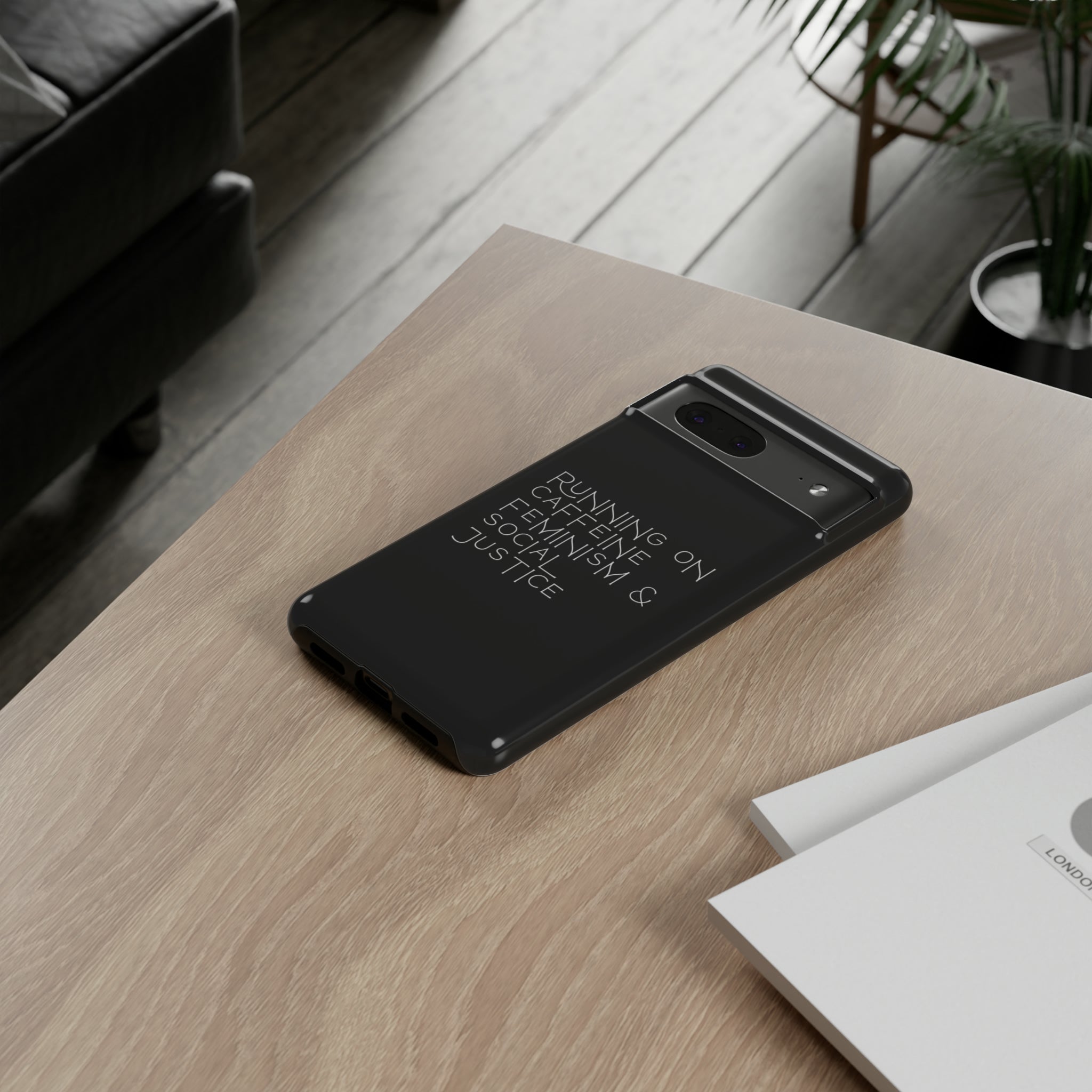 Running on Caffeine Feminism & Social Justice Double Layer Phone Cases