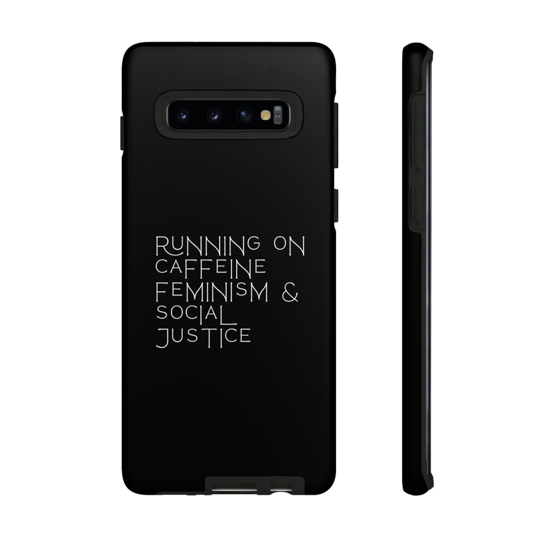 Running on Caffeine Feminism & Social Justice Double Layer Phone Cases