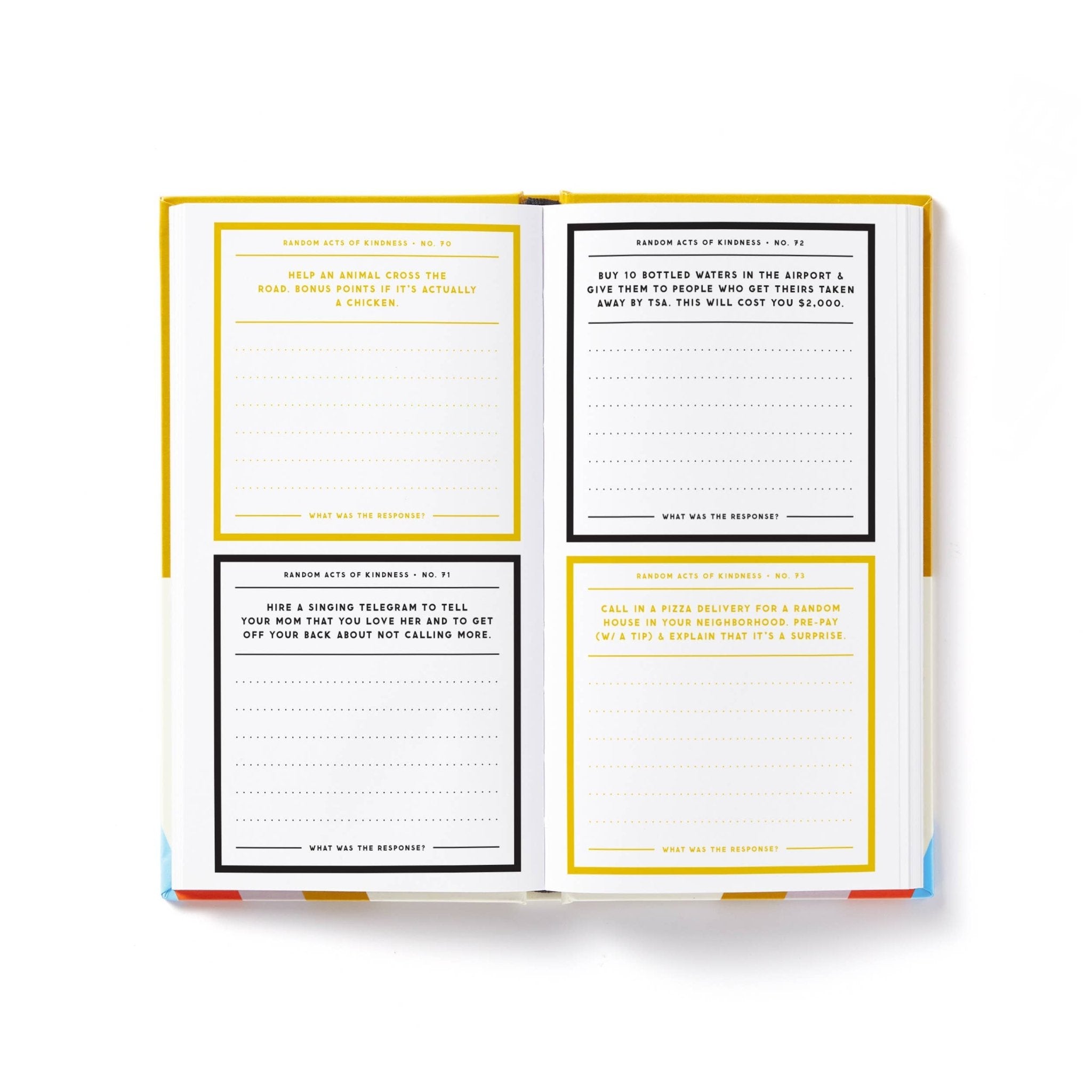 A Billion Random Acts of Kindness Prompted Journal - The Kindness Cause