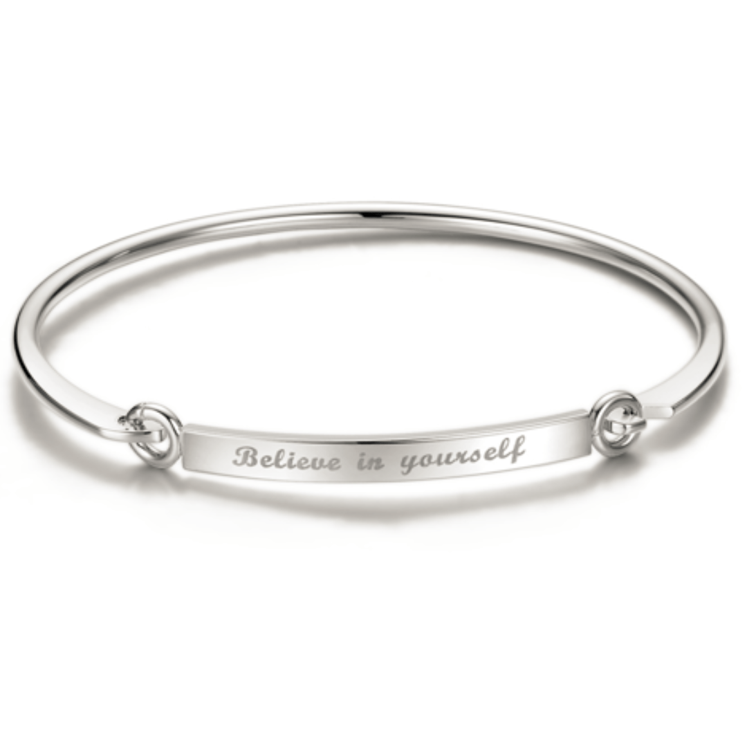 Believe in Yourself Inspirational Bangle - The Kindness Cause