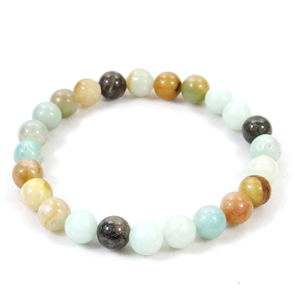 Crystal Beaded Bracelet - Amazonite - The Kindness Cause