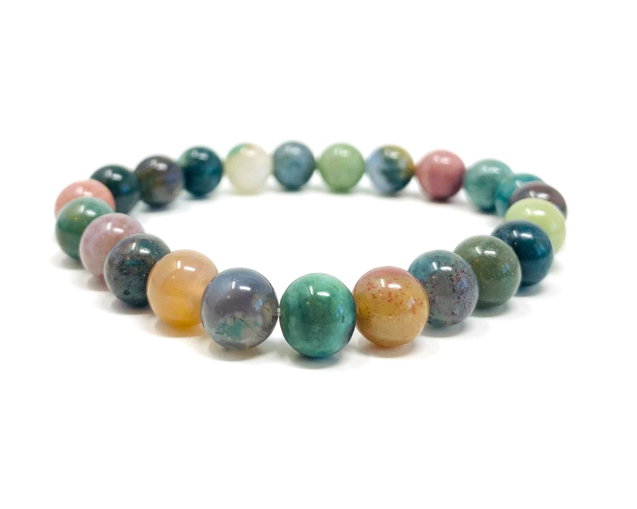Crystal Beaded Bracelet - Indian Agate - The Kindness Cause