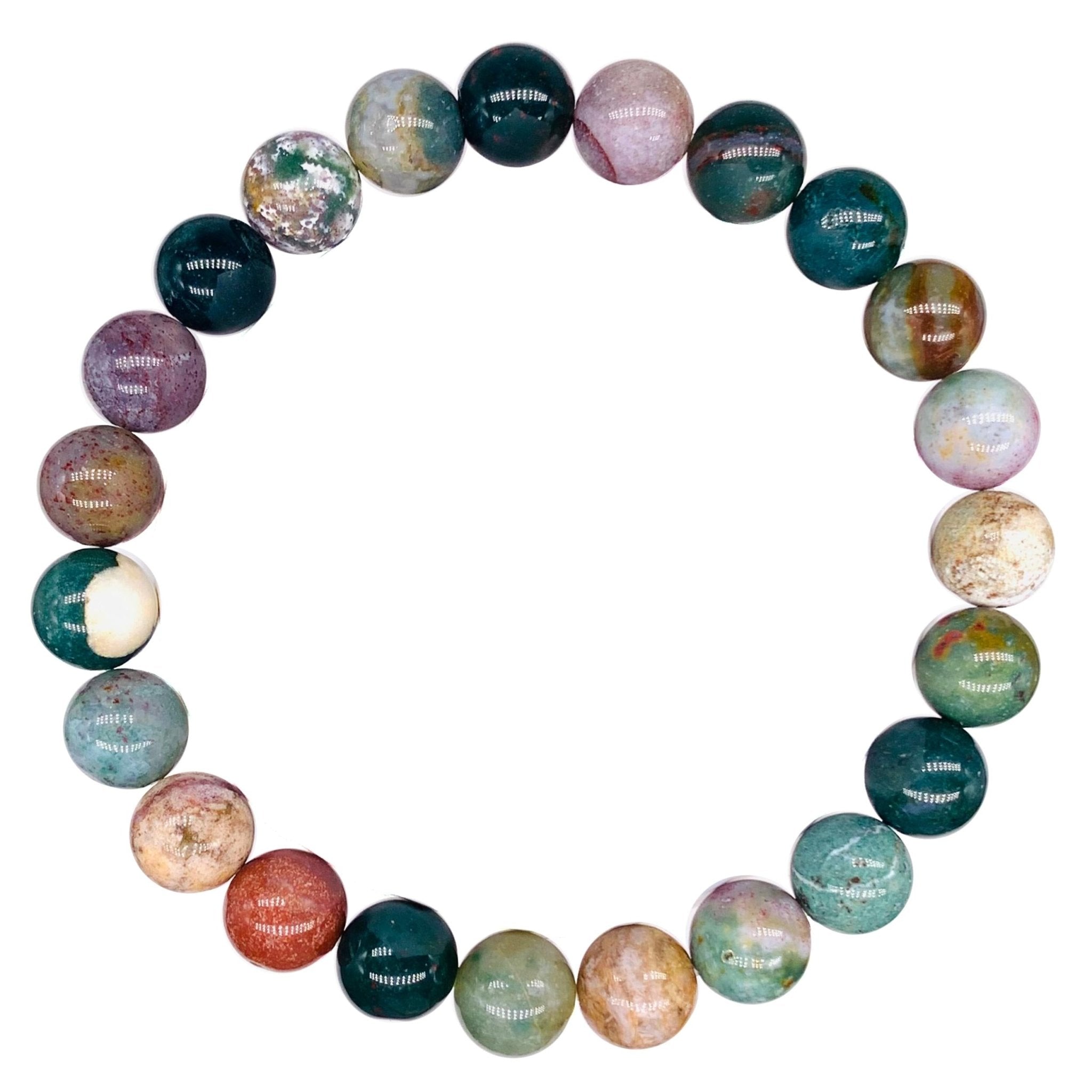 Crystal Beaded Bracelet - Indian Agate - The Kindness Cause