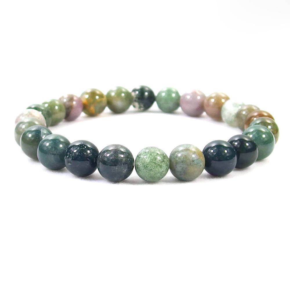 Crystal Beaded Bracelet - Indian Agate - The Kindness Cause