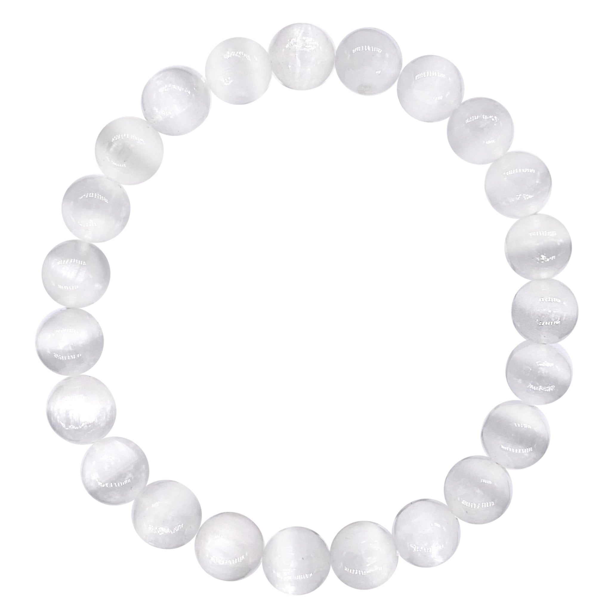 Crystal Beaded Bracelet - Selenite - The Kindness Cause