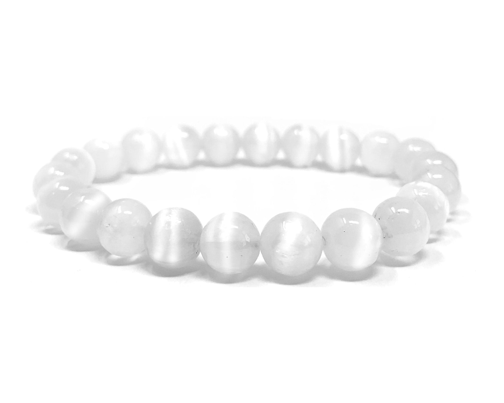 Crystal Beaded Bracelet - Selenite - The Kindness Cause