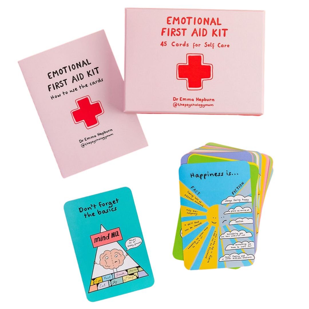 Emotional First Aid: 45 Cards For Self - Care - The Kindness Cause