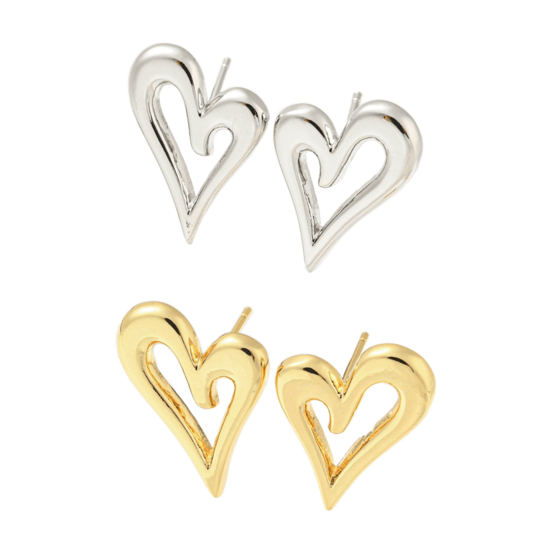 Heart Stud Earrings - The Kindness Cause