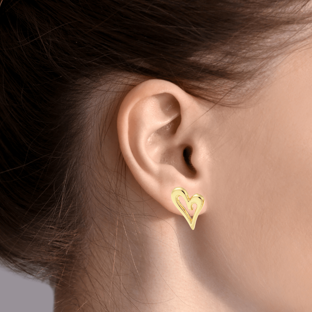 Heart Stud Earrings - The Kindness Cause