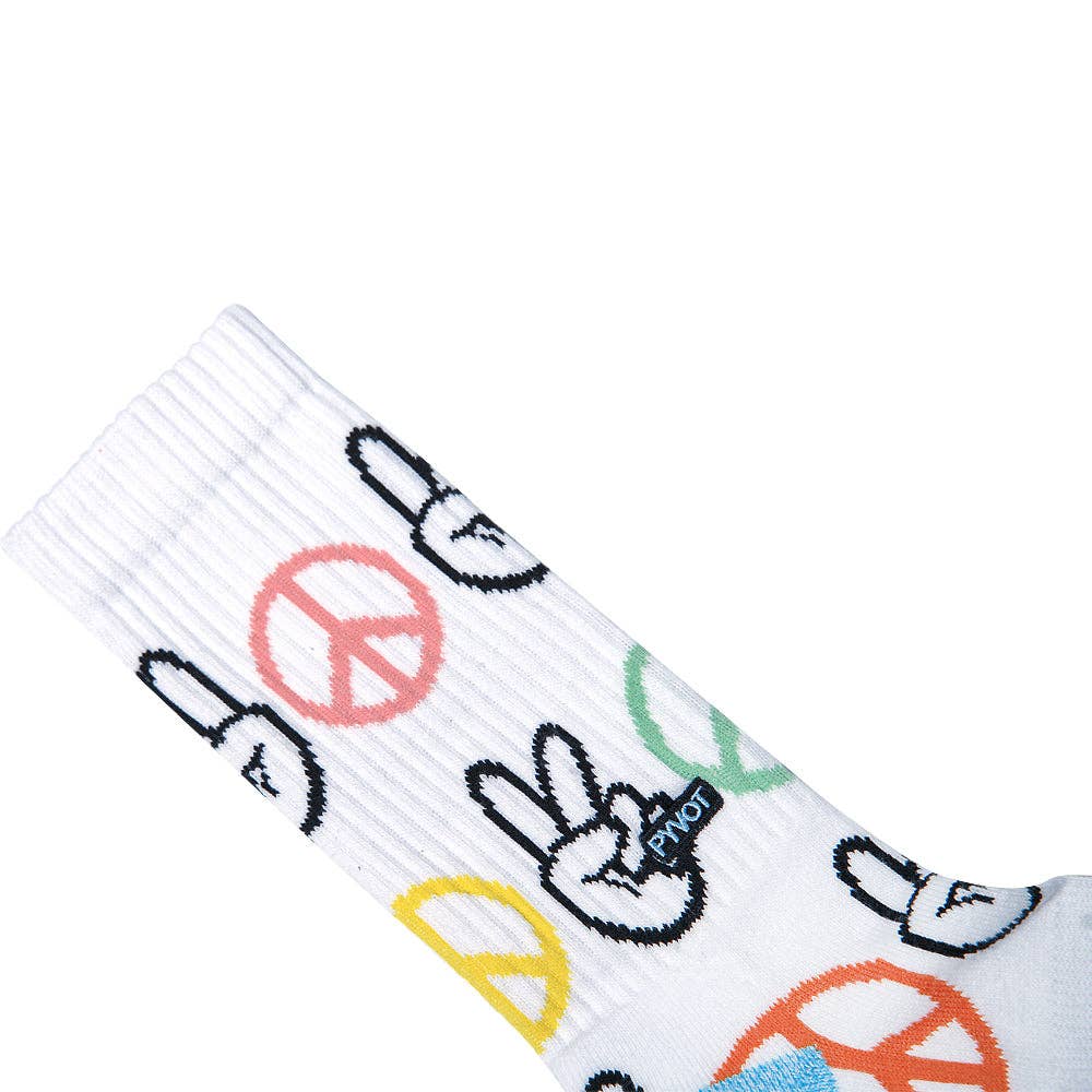 Peace Sign Hidden Pocket Socks - The Kindness Cause