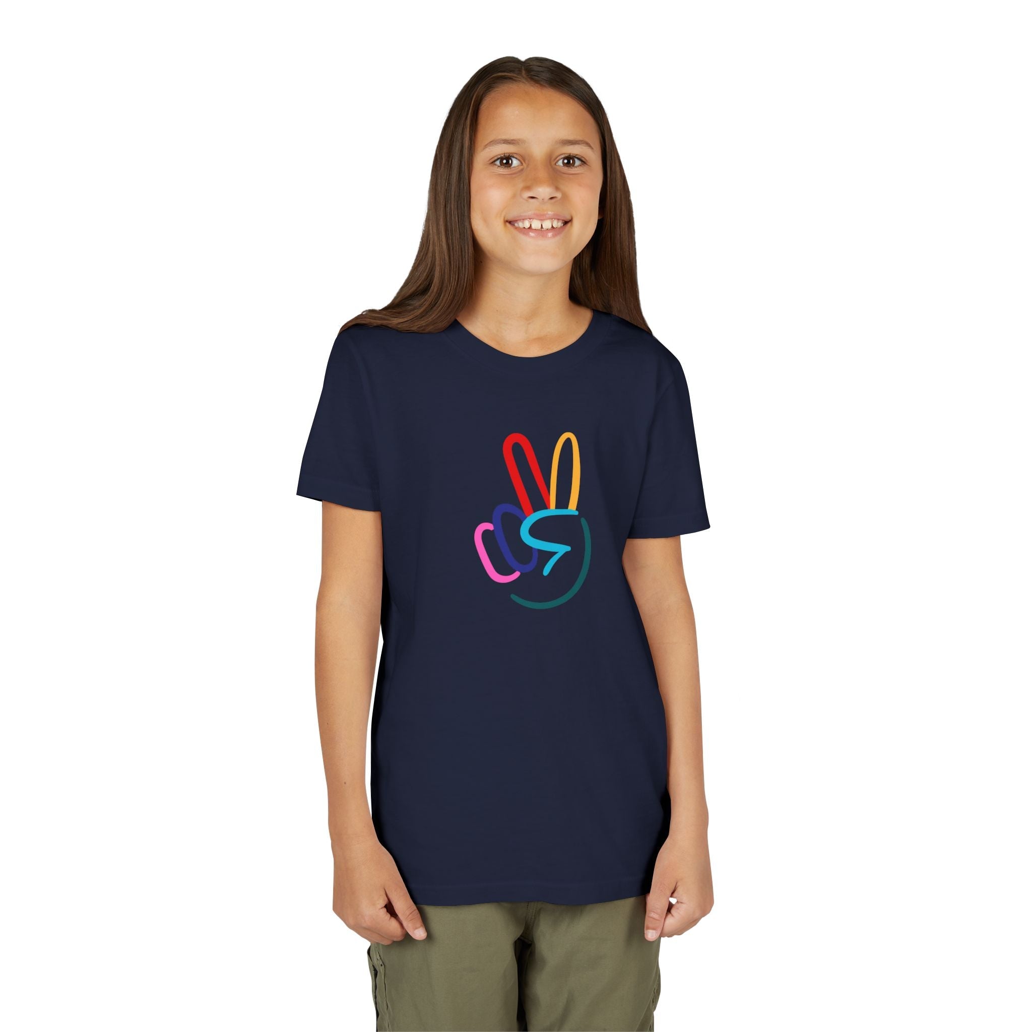 Peace Sign Youth Short Sleeve Tee - The Kindness Cause