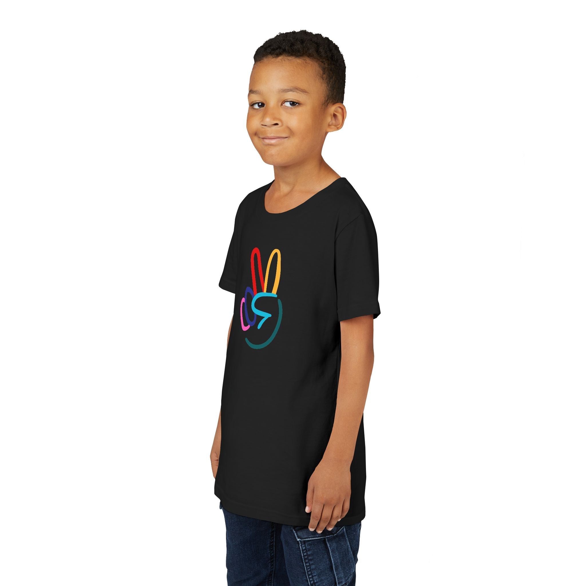 Peace Sign Youth Short Sleeve Tee - The Kindness Cause