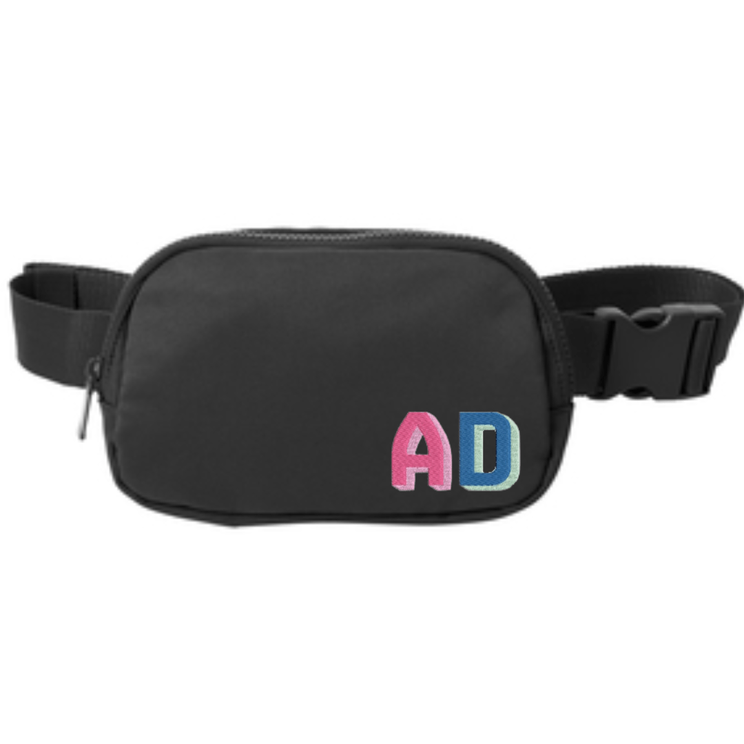 Personalized Embroidered Initial Belt Bag - The Kindness Cause