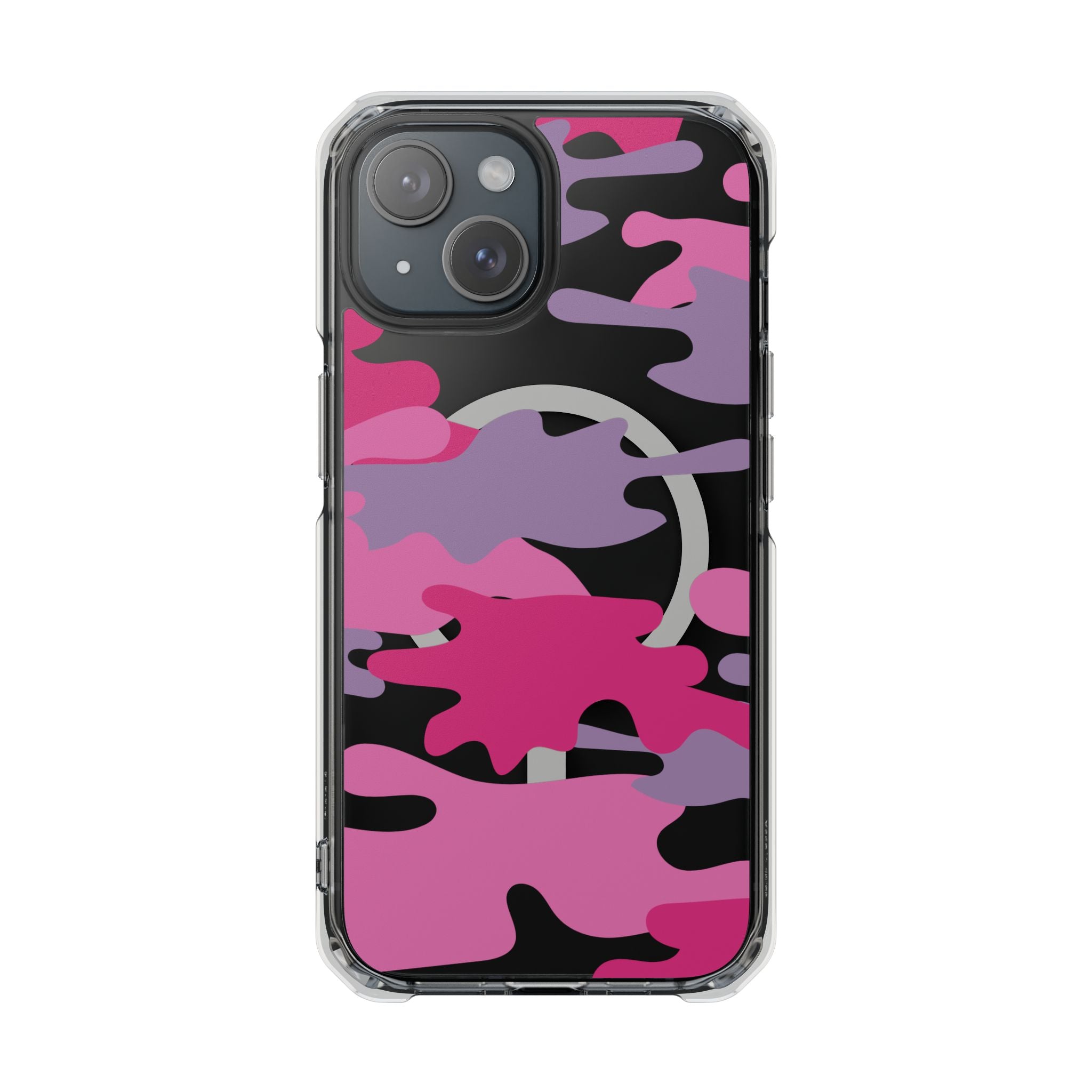Pink & Purple Magnetic Clear Impact Phone Cases - The Kindness Cause
