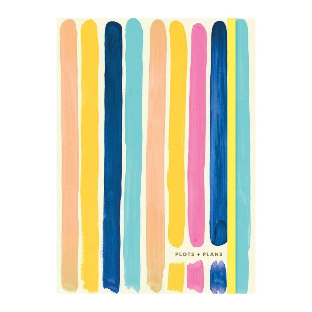 Plots & Plans: Bright Stripes Organizational Planner and Notebook - The Kindness Cause