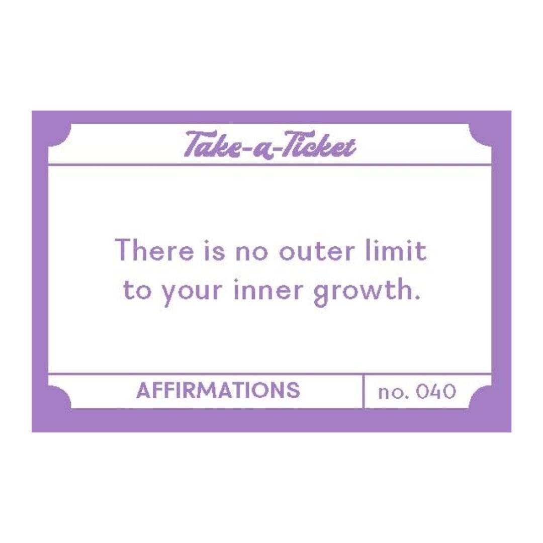 Take a Ticket: Affirmations - 200 Tear - Off Pep Talks - The Kindness Cause