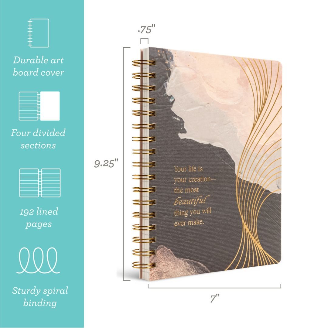 Your Life Is Your Creation Spiral Notebook & Journal - The Kindness Cause