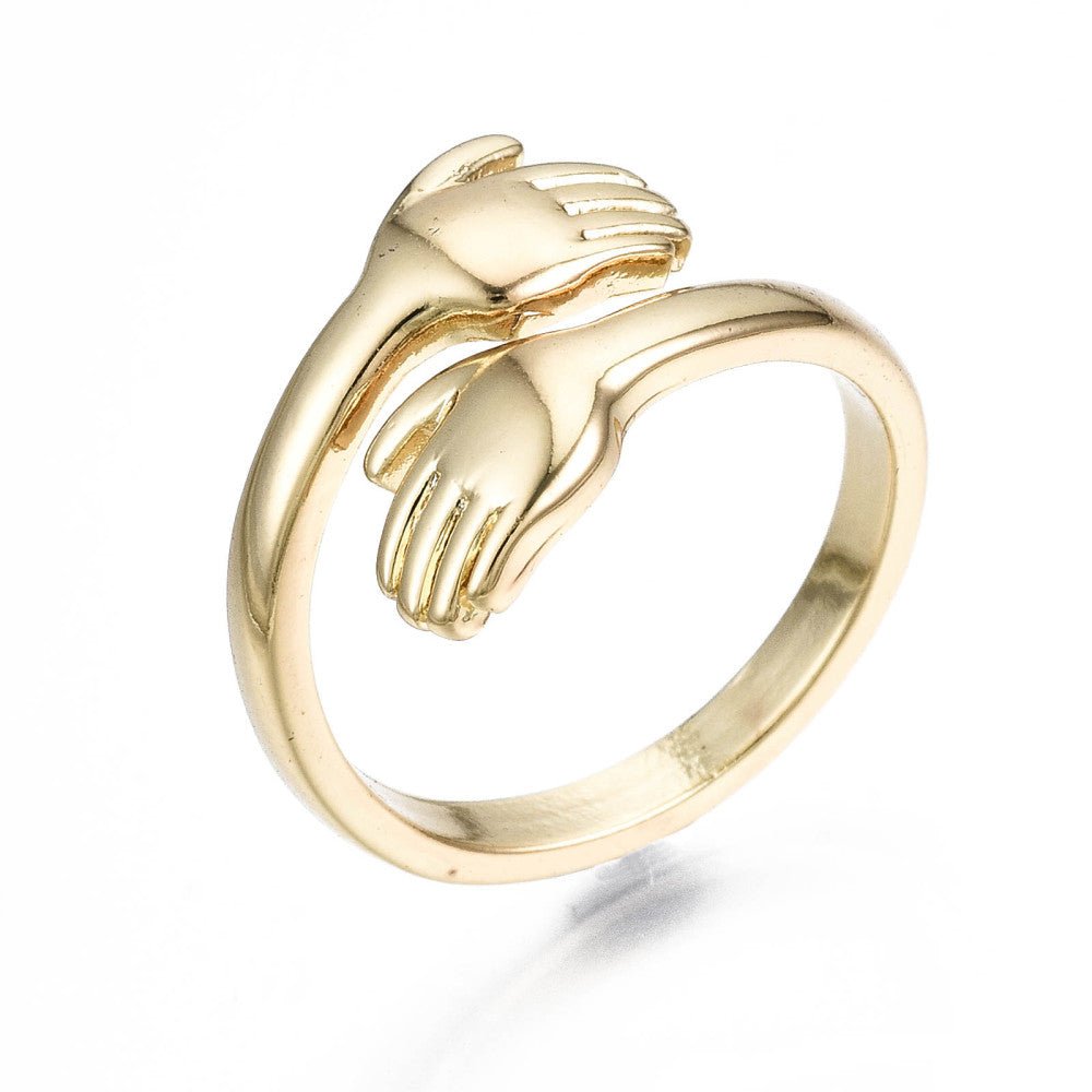 16K Gold Plated Adjustable Hug Ring - The Kindness Cause