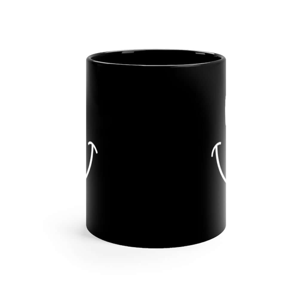 Be Happy 11 oz. Black Mug - The Kindness Cause