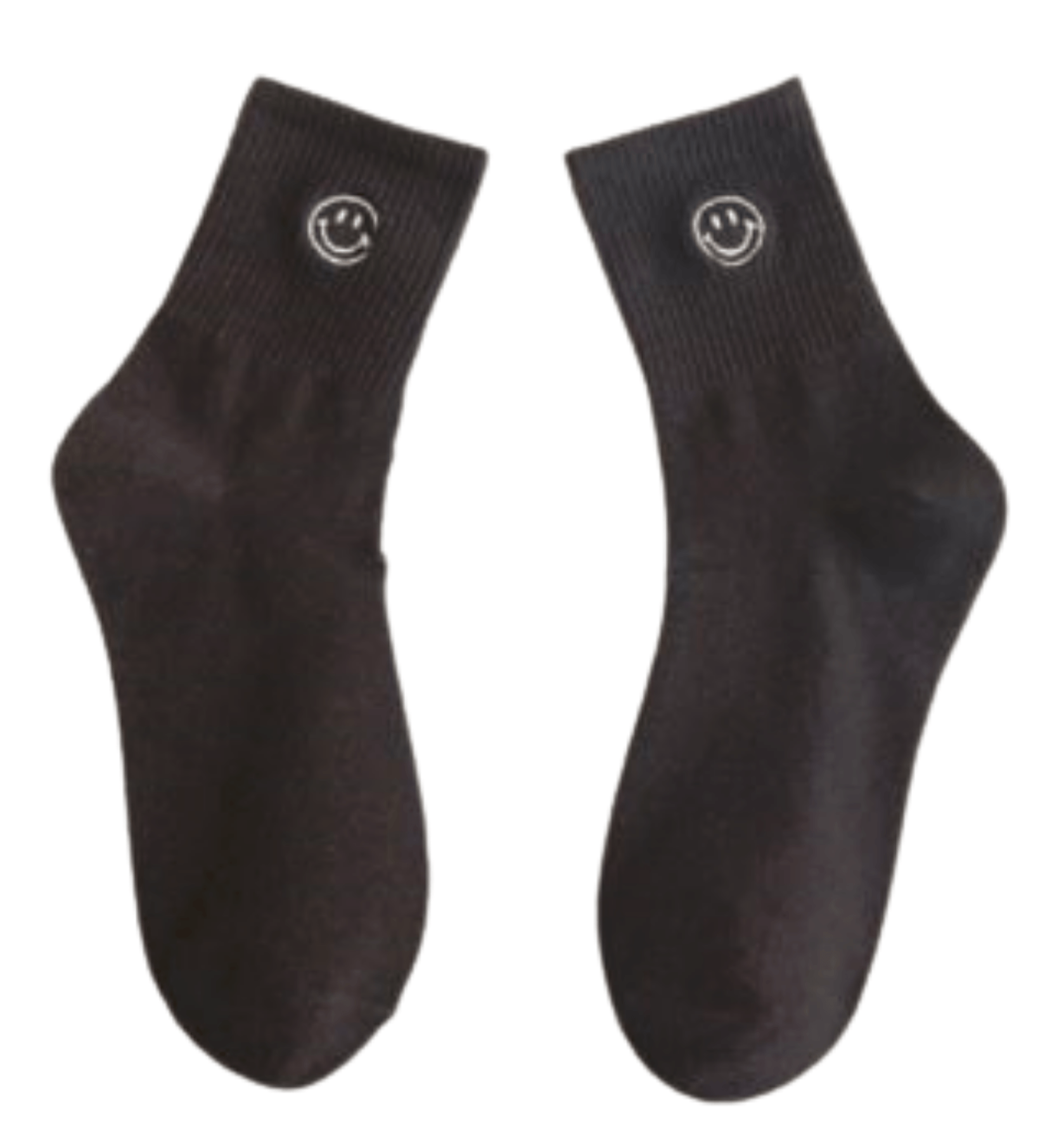 Be Happy Embroidered Smiley Face Women's Socks 1 Pair - The Kindness Cause Cool Gifts