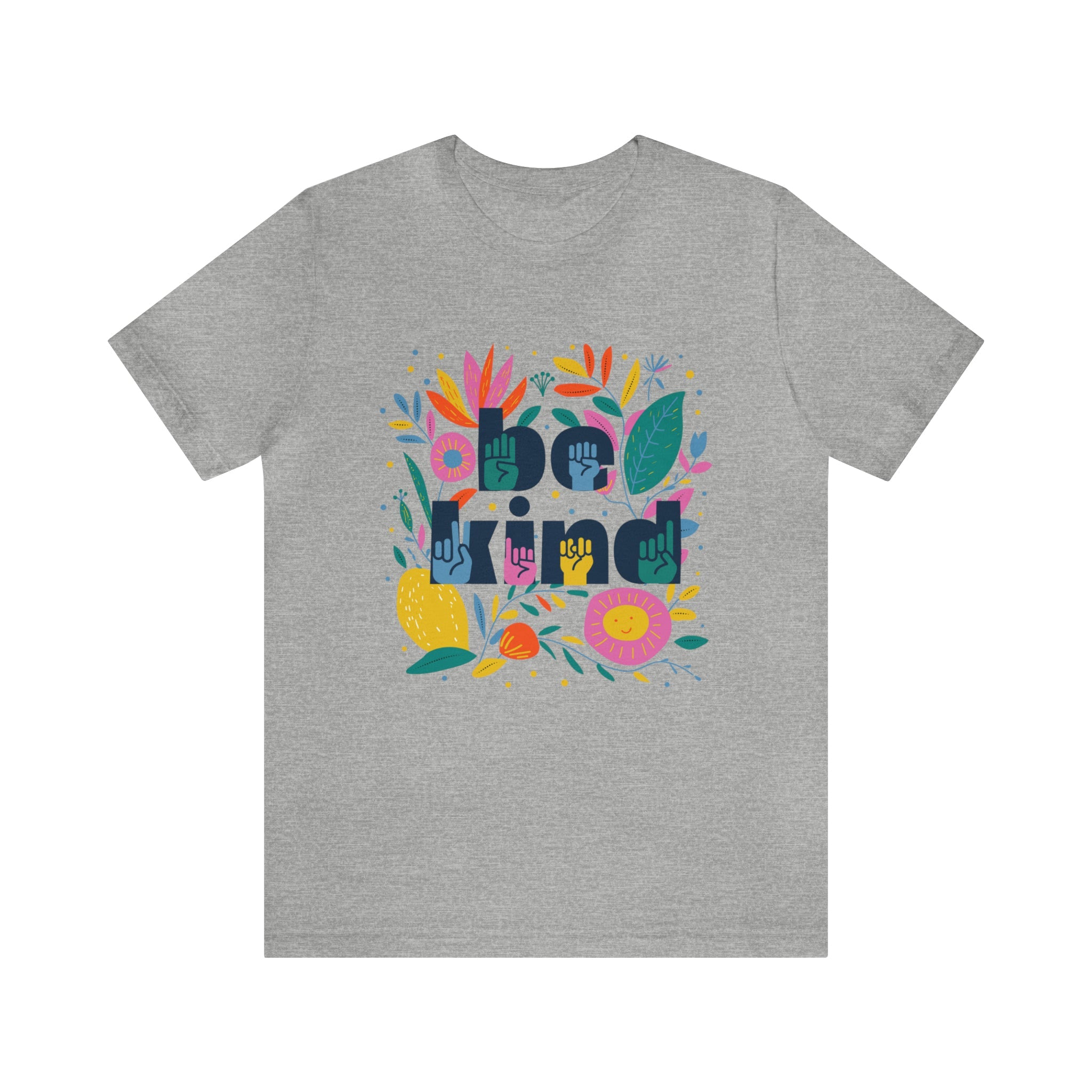 Be Kind Floral Jersey Short Sleeve Tee - The Kindness Cause