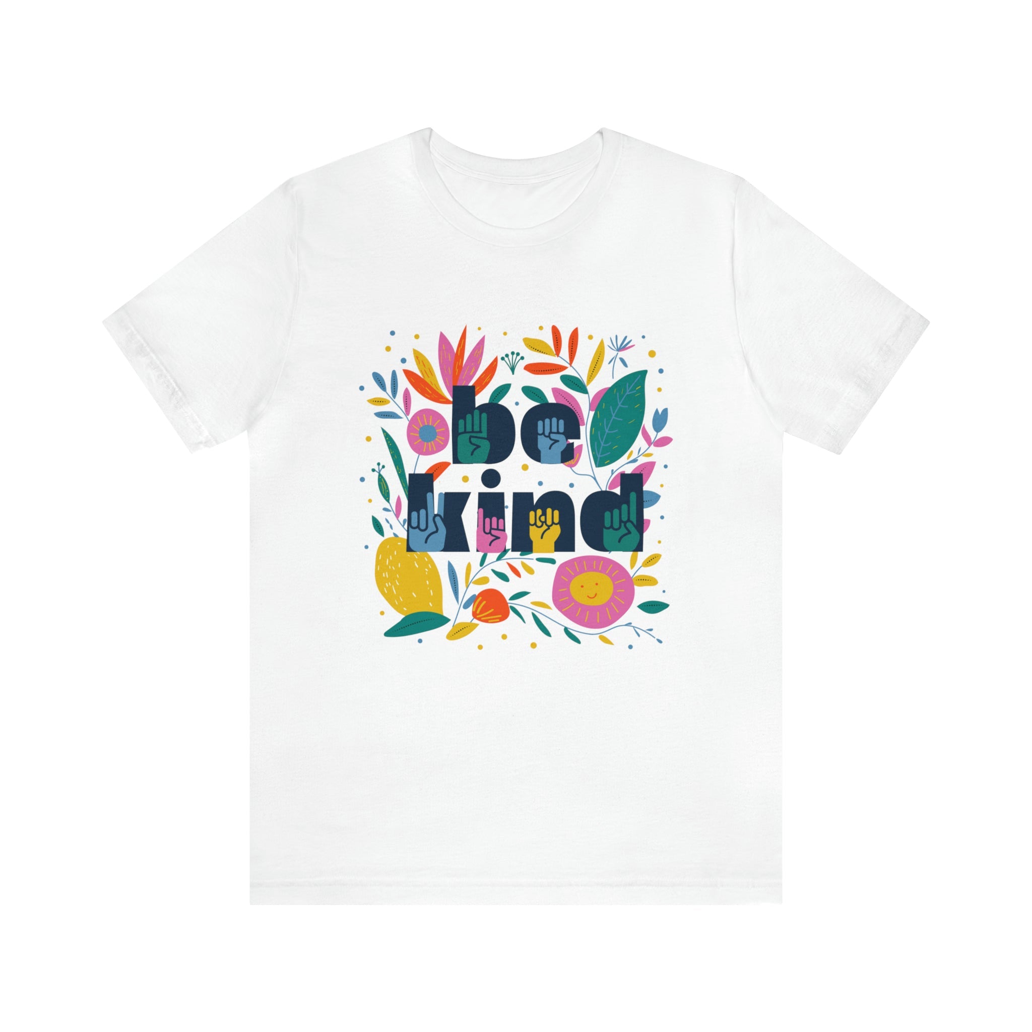 Be Kind Floral Jersey Short Sleeve Tee - The Kindness Cause