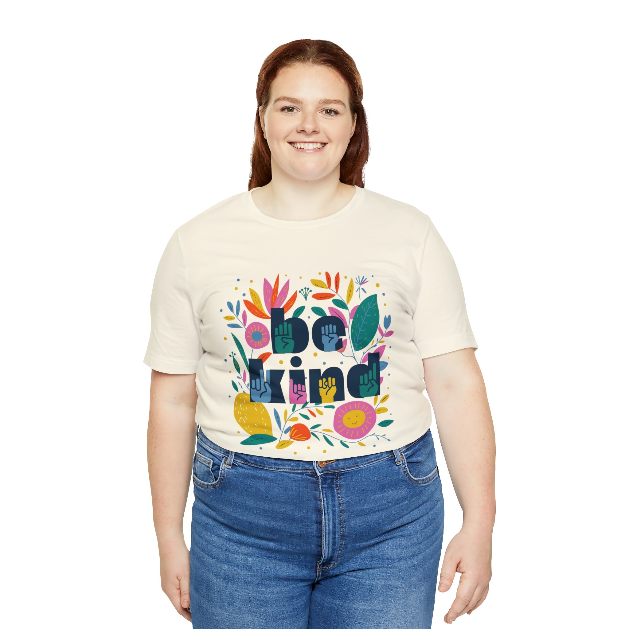 Be Kind Floral Jersey Short Sleeve Tee - The Kindness Cause