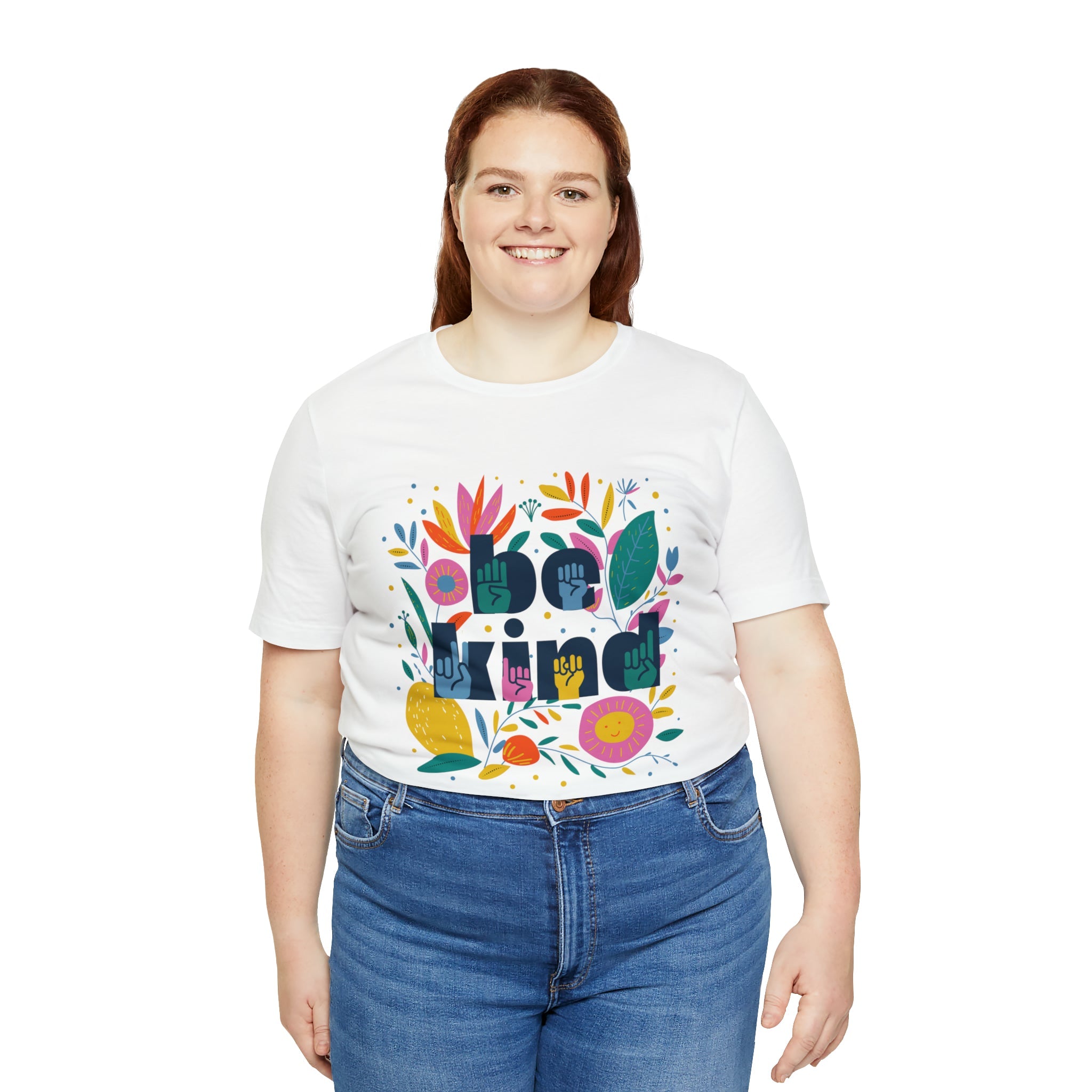 Be Kind Floral Jersey Short Sleeve Tee - The Kindness Cause