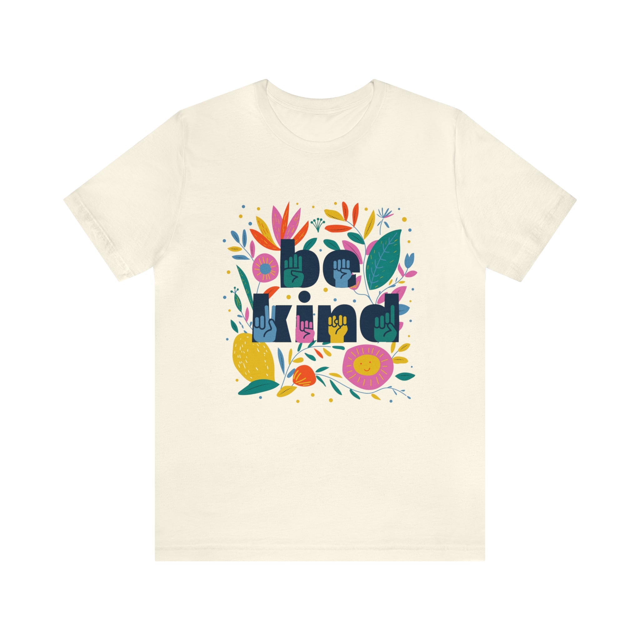 Be Kind Floral Jersey Short Sleeve Tee - The Kindness Cause