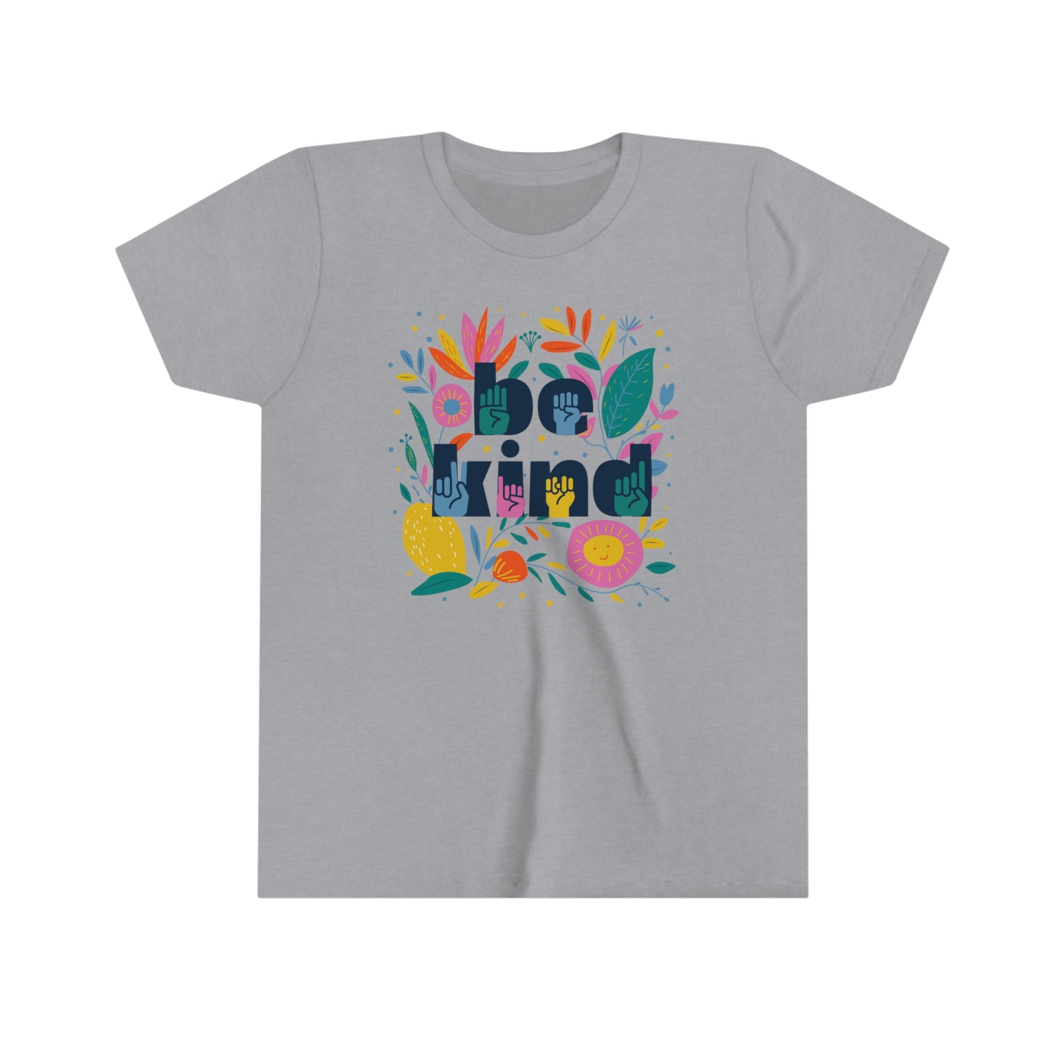 Be Kind Floral Youth Unisex Fit Tee - The Kindness Cause