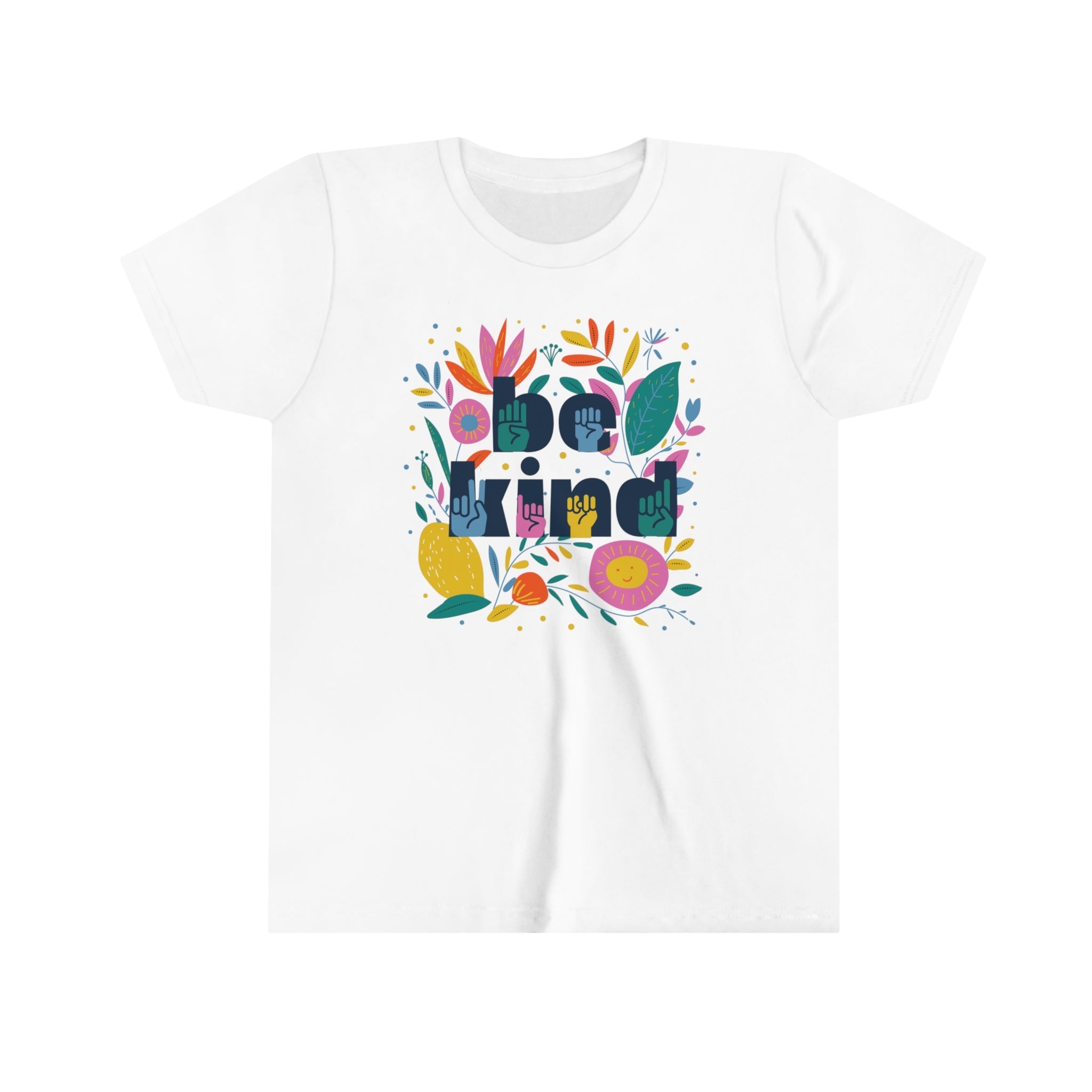 Be Kind Floral Youth Unisex Fit Tee - The Kindness Cause