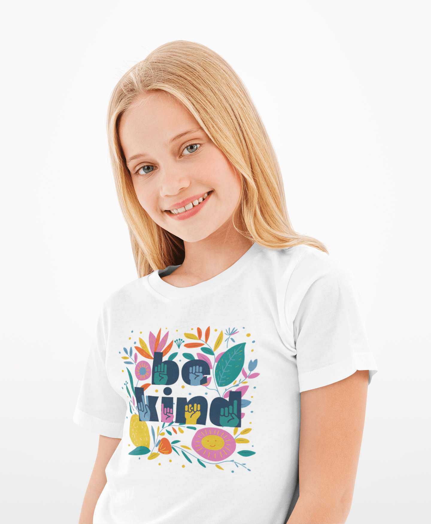 Be Kind Floral Youth Unisex Fit Tee - The Kindness Cause