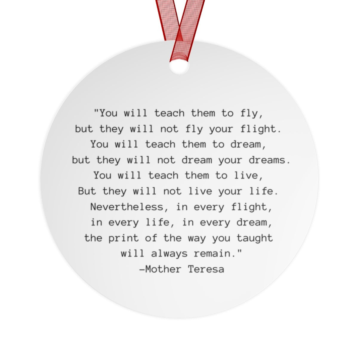 Best Teacher Ever Metal Keepsake & Ornament - The Kindness Cause