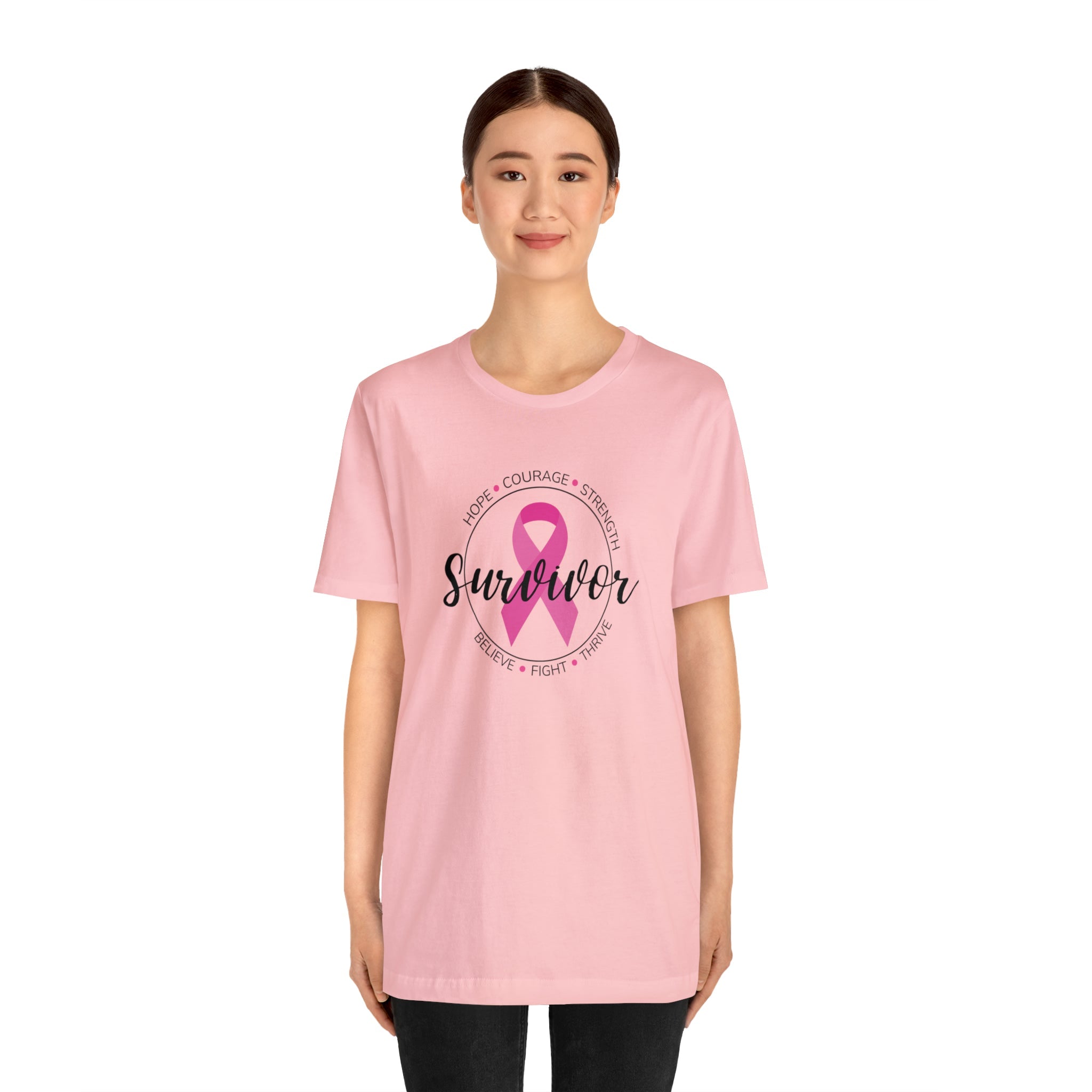 Breast Cancer Survivor Unisex Jersey Short Sleeve Tee - The Kindness Cause