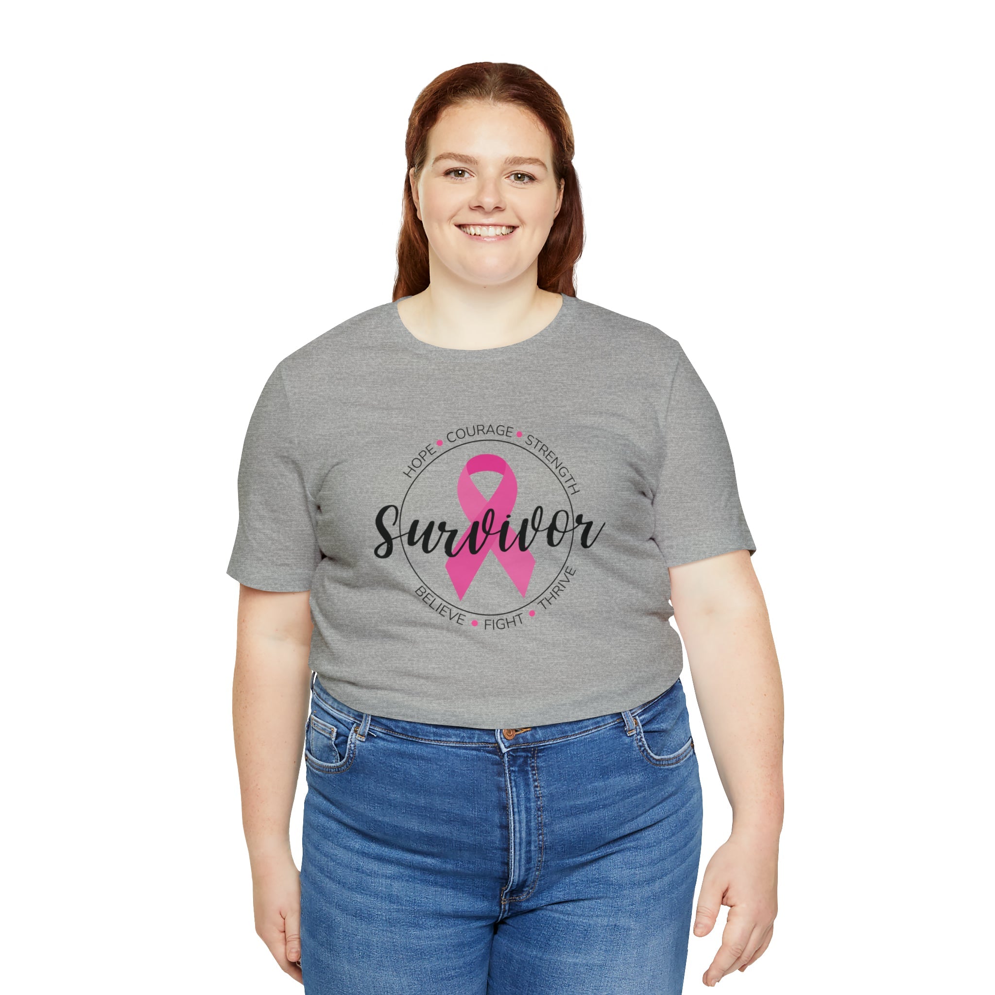 Breast Cancer Survivor Unisex Jersey Short Sleeve Tee - The Kindness Cause