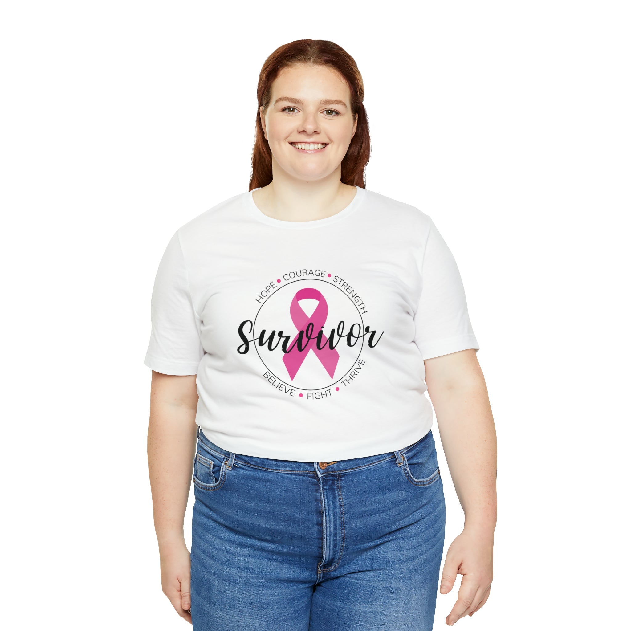 Breast Cancer Survivor Unisex Jersey Short Sleeve Tee - The Kindness Cause