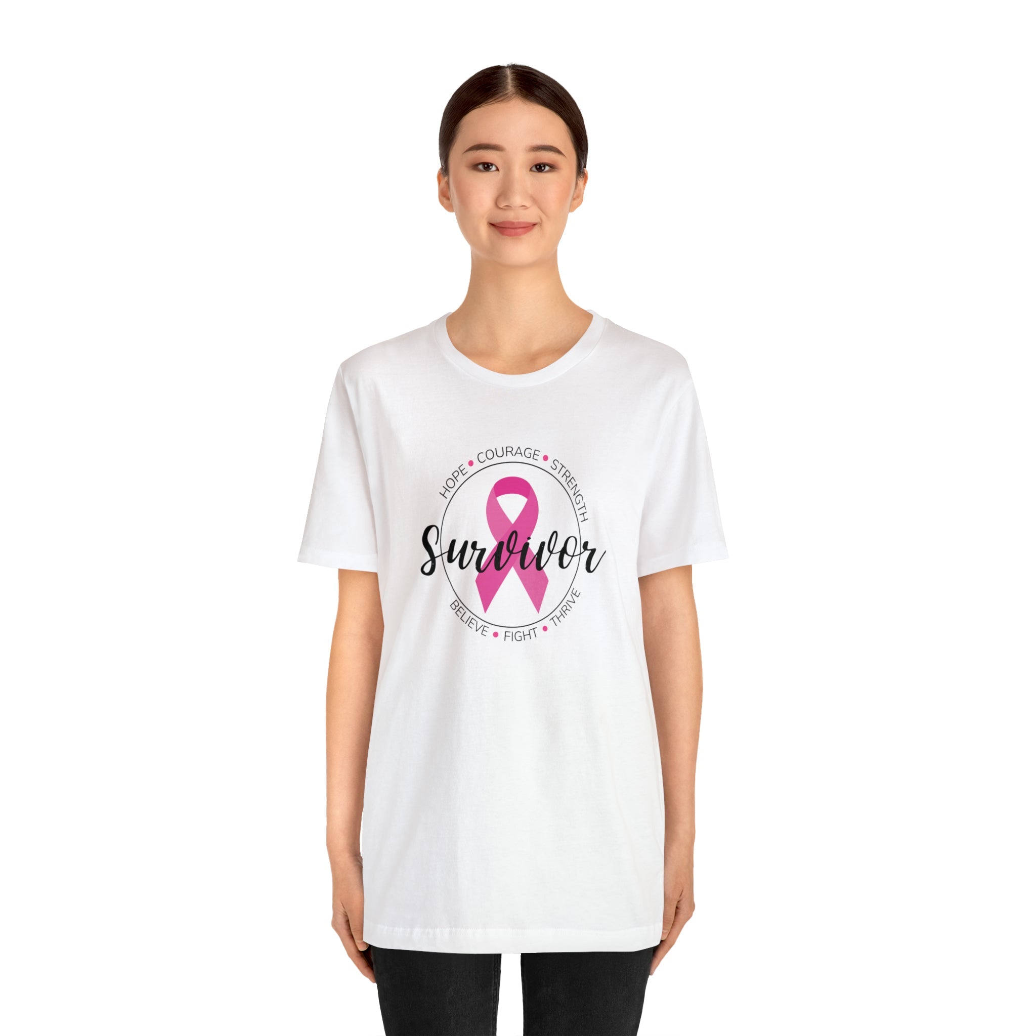 Breast Cancer Survivor Unisex Jersey Short Sleeve Tee - The Kindness Cause