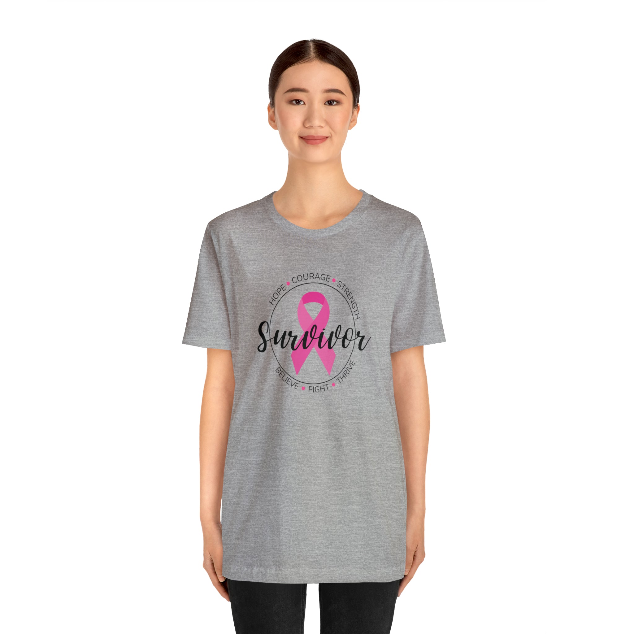 Breast Cancer Survivor Unisex Jersey Short Sleeve Tee - The Kindness Cause