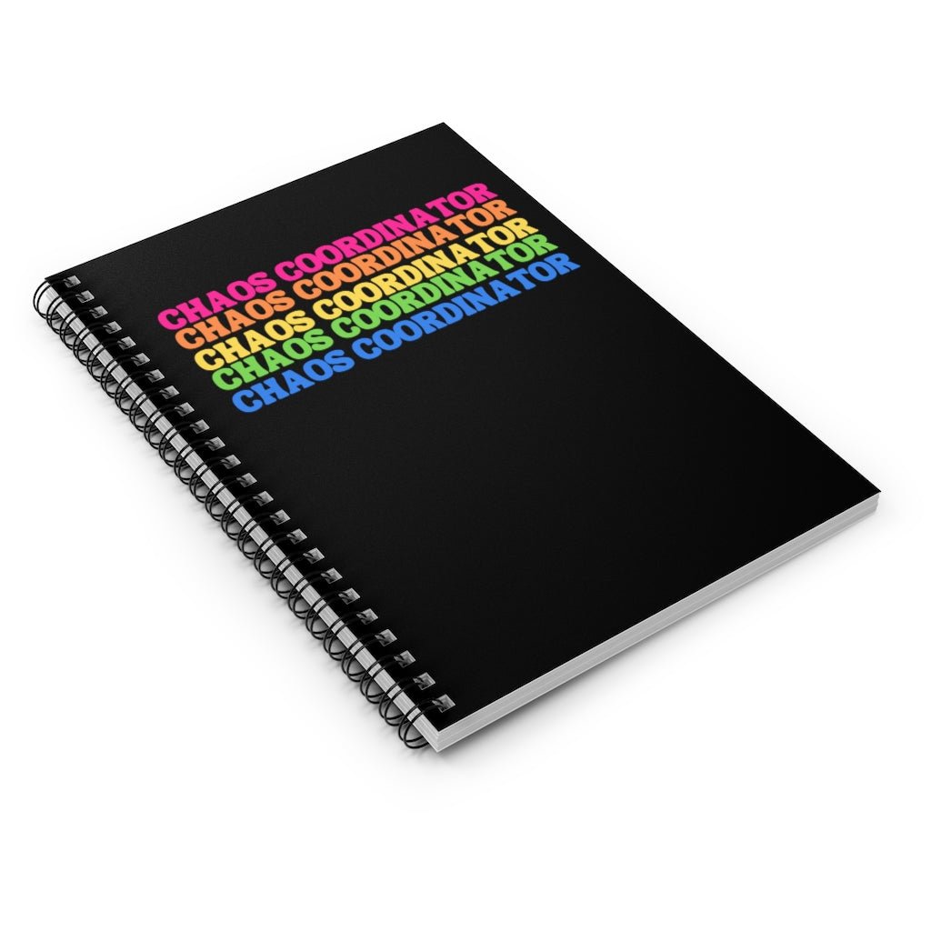 Chaos Coordinator Ruled Line Spiral Notebook - The Kindness Cause